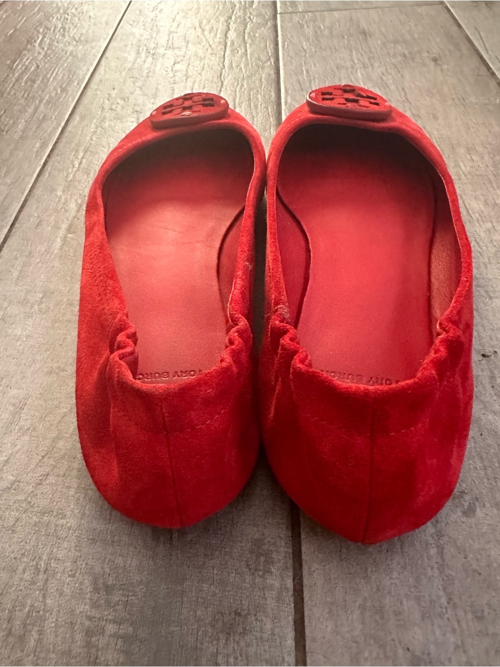Tory Burch Minnie red flats - Picture 6 of 8
